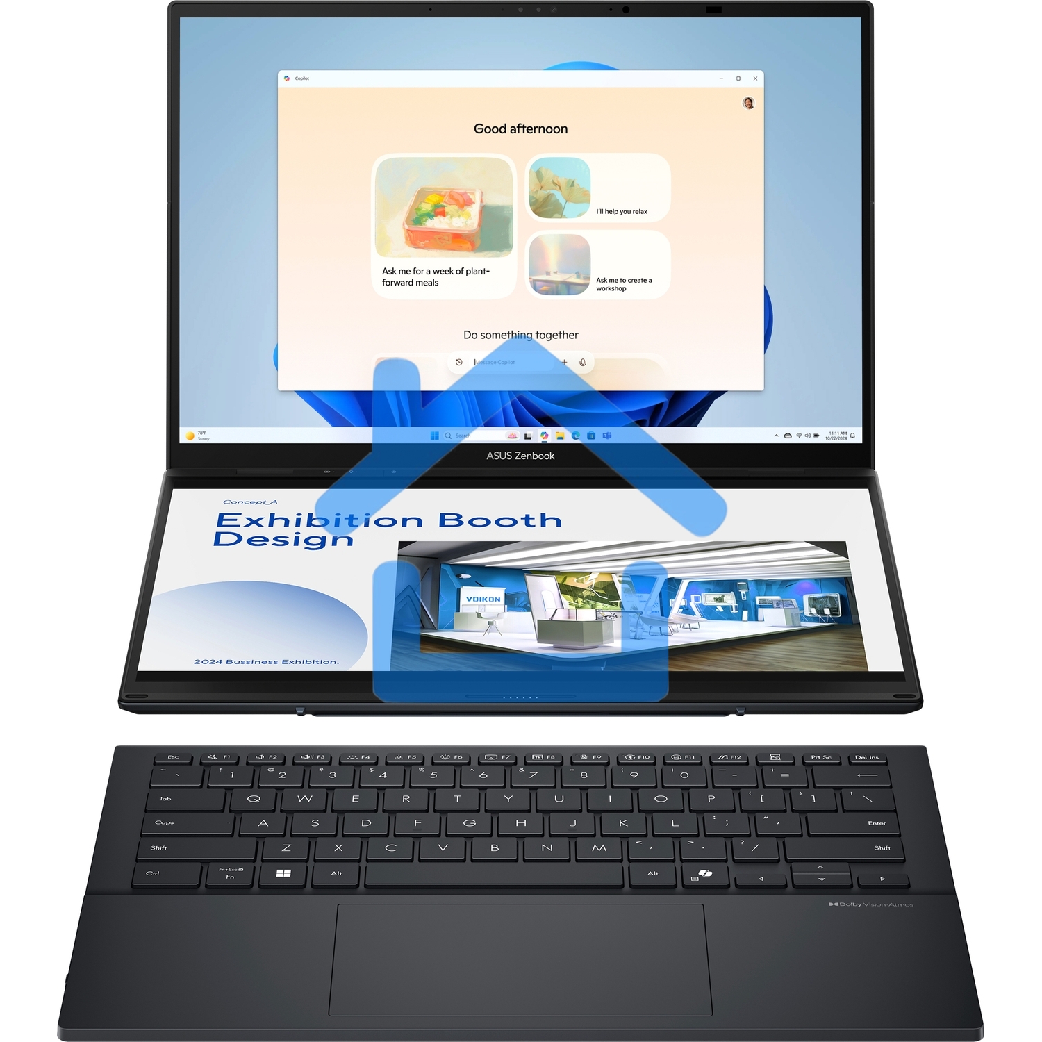 Ноутбук ASUS UX8406CA-QL221W Duo Touch 14+14