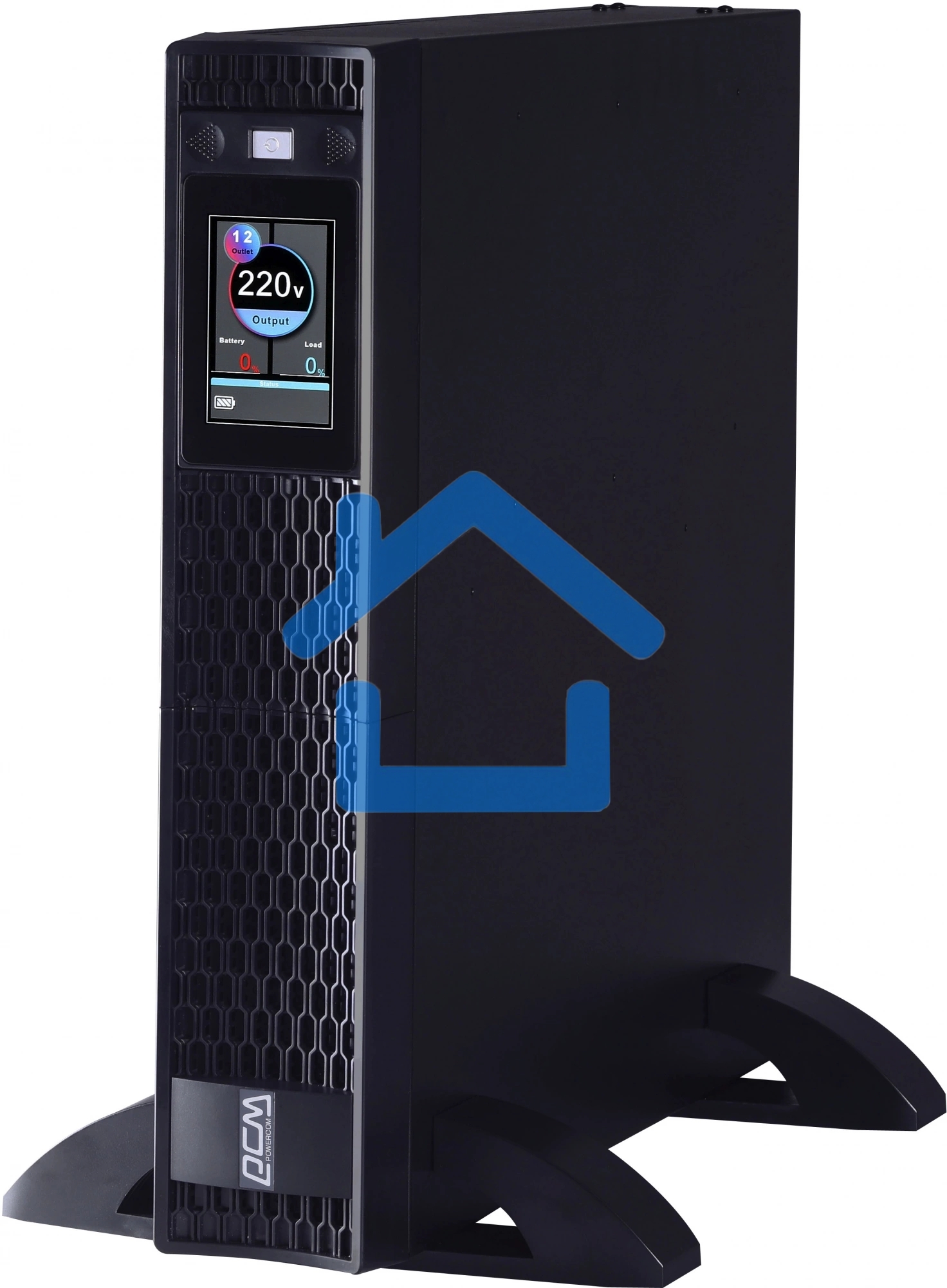 Источник бесперебойного питания Powercom Next, On-Line, 3000VA/3000W, Rack/Tower, 8*IEC320-C13 + 2*C19, LCD, Serial+USB, SmartSlot, подкл. доп. Батарей (2027233)