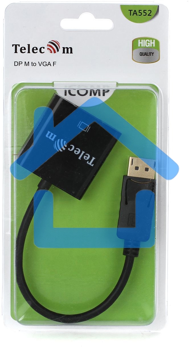 Кабель-переходник DP --> VGA-F 0,2m, Telecom (TA522)