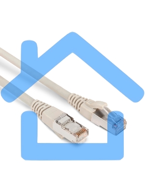 Патч-корд Hyperline PC-LPM-STP-RJ45-RJ45-C6-1M-LSZH-GY Патч-корд F/UTP, экранированный, Cat.6, LSZH, 1 м, серый