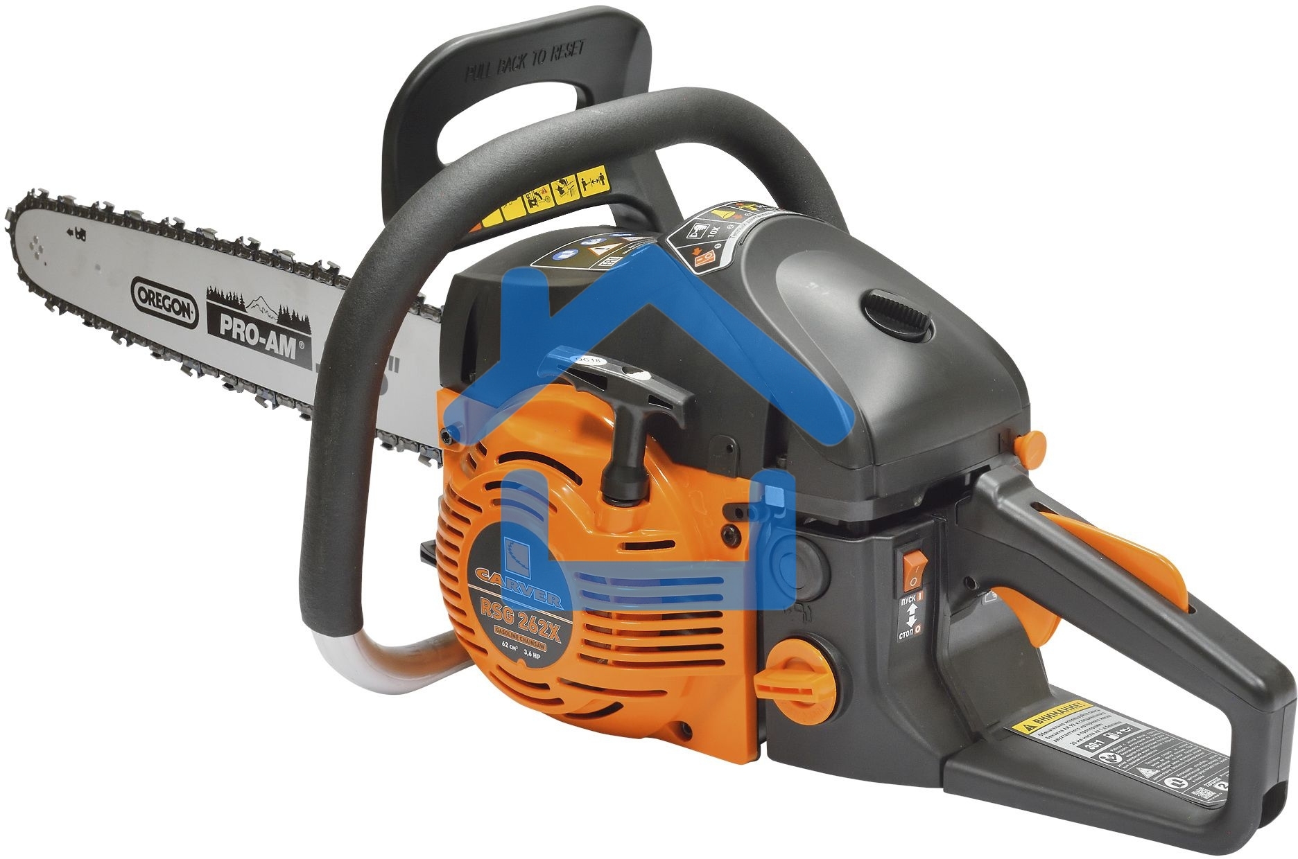 Бензопила Carver RSG 262Х 2700Вт 3.6л.с. дл.шины:20