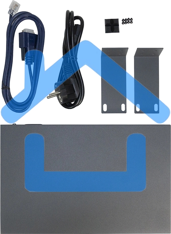 Коммутатор Managed L2 Switch 8x1000Base-T, 2x1000Base-X SFP, RJ45 Console, 19