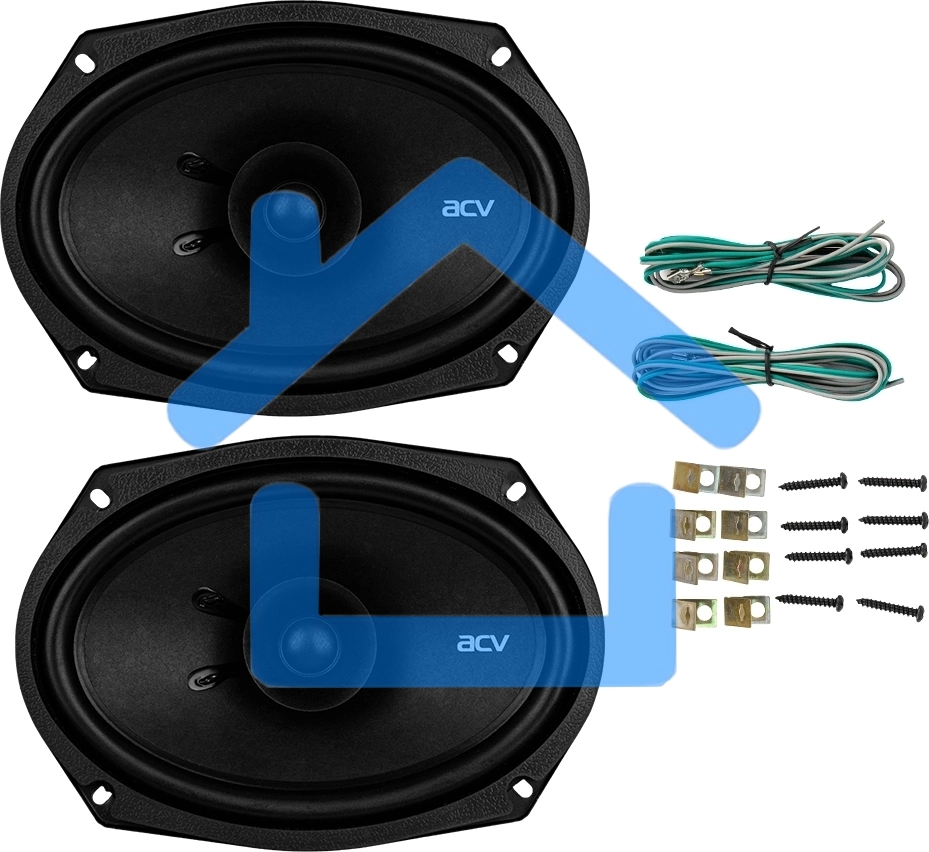 Колонки автомобильные ACV PD-691 BEATS (без решетки) 240Вт 91дБ 4Ом 16x23см (6x9дюйм) (ком.:2кол.) коаксиальные однополосные