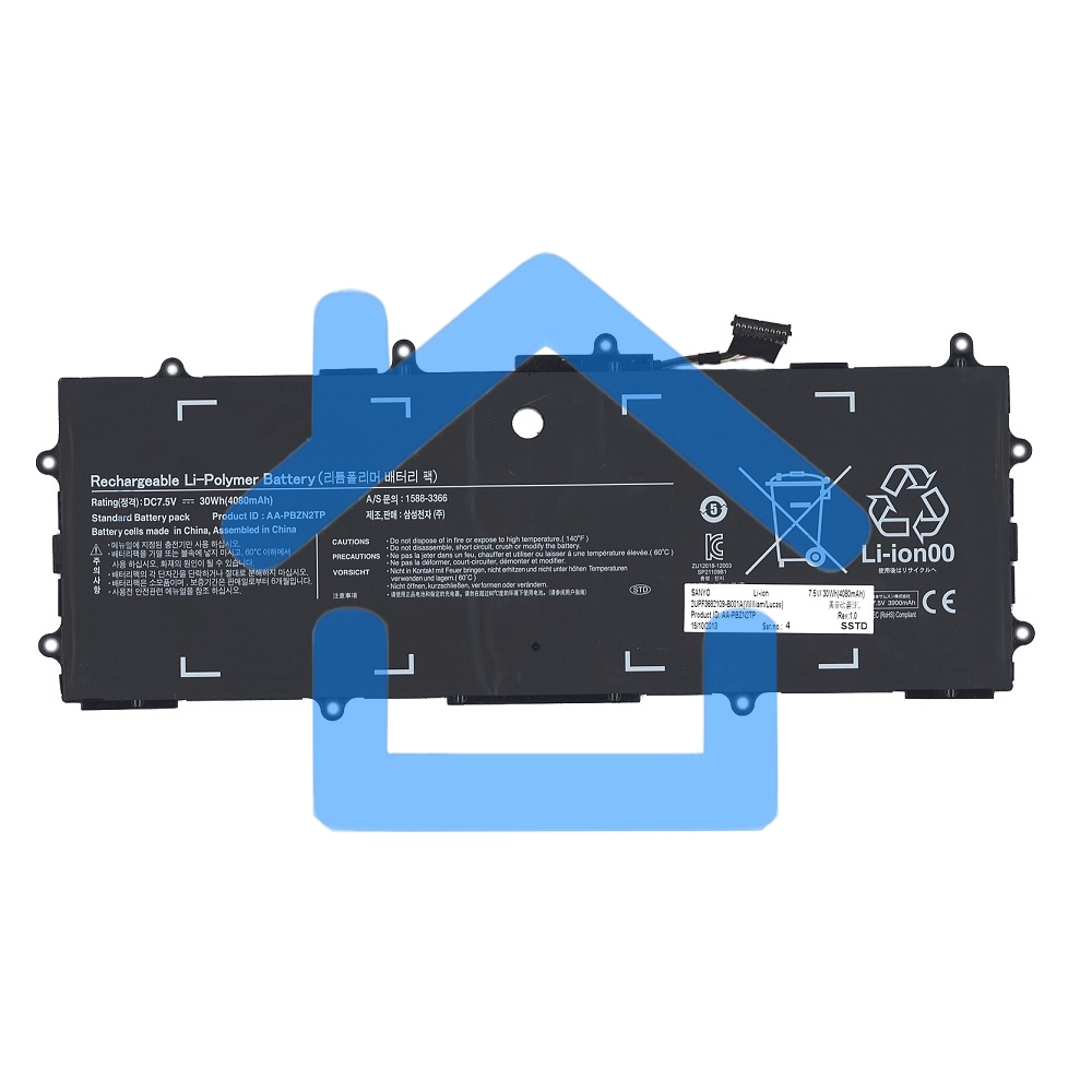 Аккумуляторная батарея AA-PBZN2TP для Samsung XE500T1C 905s3g 7.5V 30Wh