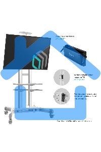 Стойка для телевизора с кронштейном ONKRON TS1552 40