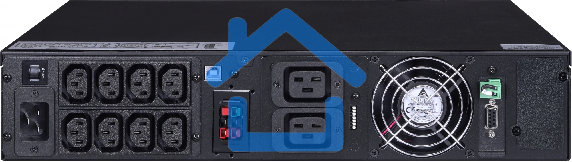 Источник бесперебойного питания Powercom Next, On-Line, 3000VA/3000W, Rack/Tower, 8*IEC320-C13 + 2*C19, LCD, Serial+USB, SmartSlot, подкл. доп. Батарей (2027233)