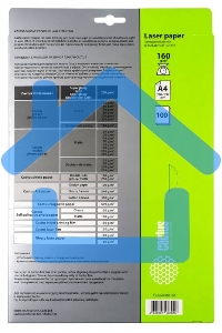 Фотобумага Cactus CS-LPA4160100 A4/160г/м2/100л./белый глянцевое для лазерной печати