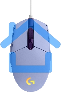 Мышь проводная Logitech G102 LIGHTSYNC фиолетовый, 8000 dpi, USB, кнопки - 6