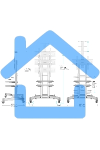 Стойка для телевизора с кронштейном ONKRON TS1552 40