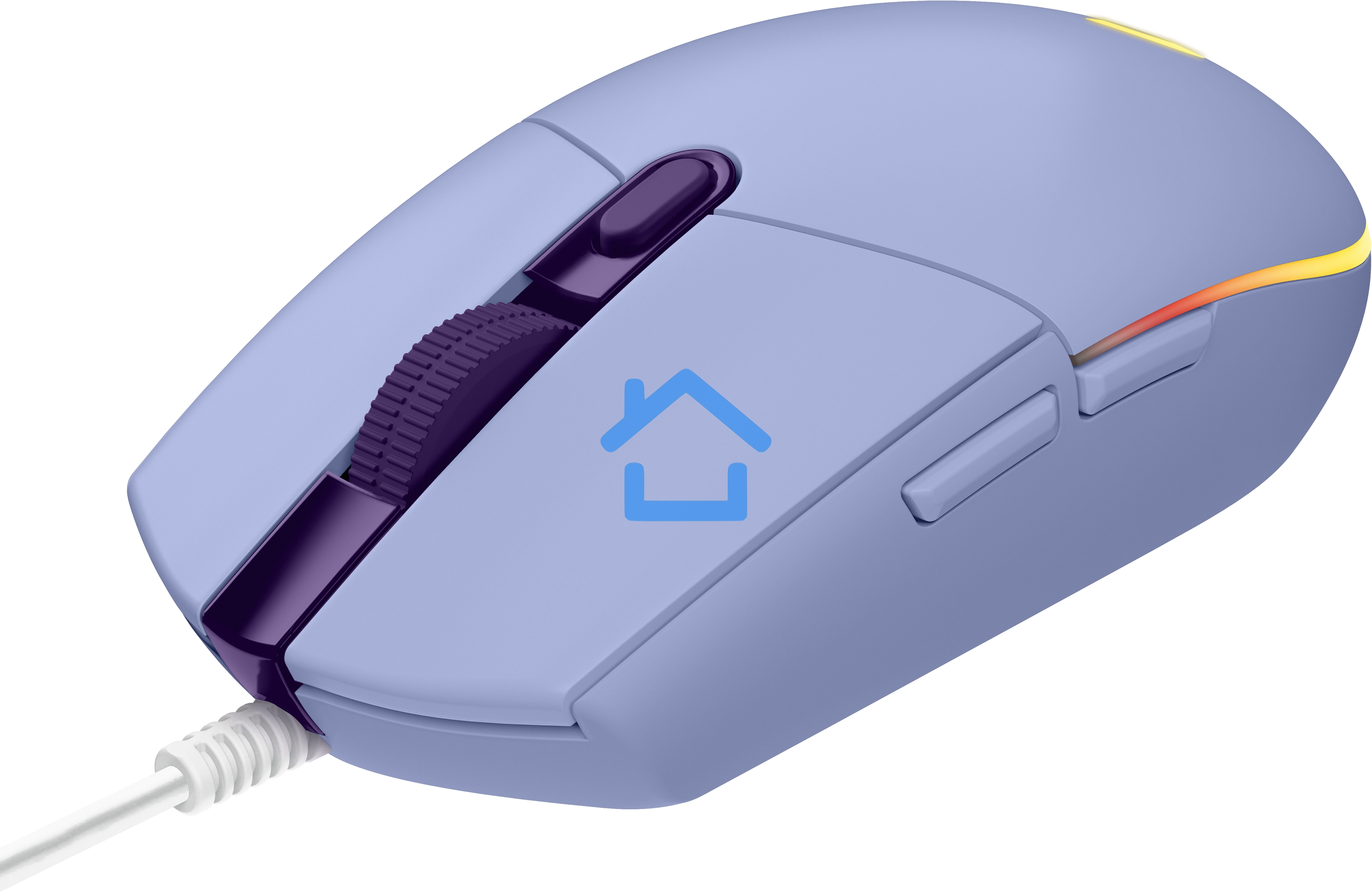 Мышь проводная Logitech G102 LIGHTSYNC фиолетовый, 8000 dpi, USB, кнопки - 6