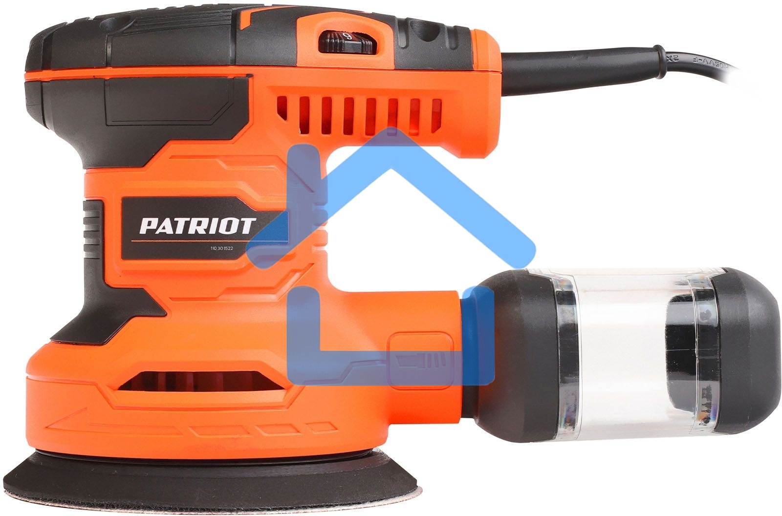 Машина эксцентриковая шлифовальная PATRIOT OS 122, мощность 270 вт, платформа 125 мм, 5000-12000 об.мин, 10000 – 24 000 к/мин.