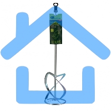 Насадка для миксера, для легких растворов,140 х 590 мм, оцинкованная,хвостовик резьба М14 Сибртех