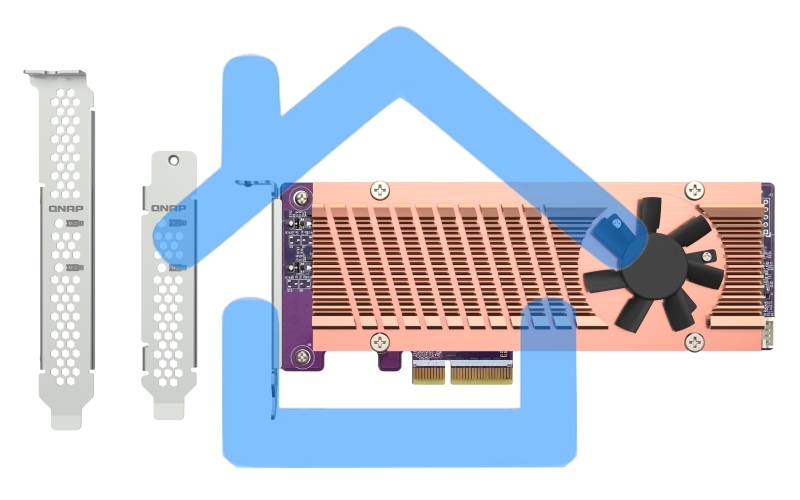 Плата расширения QNAP QM2-2P-344A 2 x M.2 22110 or 2280 PCIe (Gen3 x4) NVMe SSD slots, Low-profile flat and Full-height brackets included.