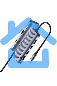 Концентратор USB-C Cudy UH500, 1 USB-C 3.0, 1x 4K@30Hz HDMI Port, 1x 100W USB-C port for PD Charging, 4x USB-A (UH500)