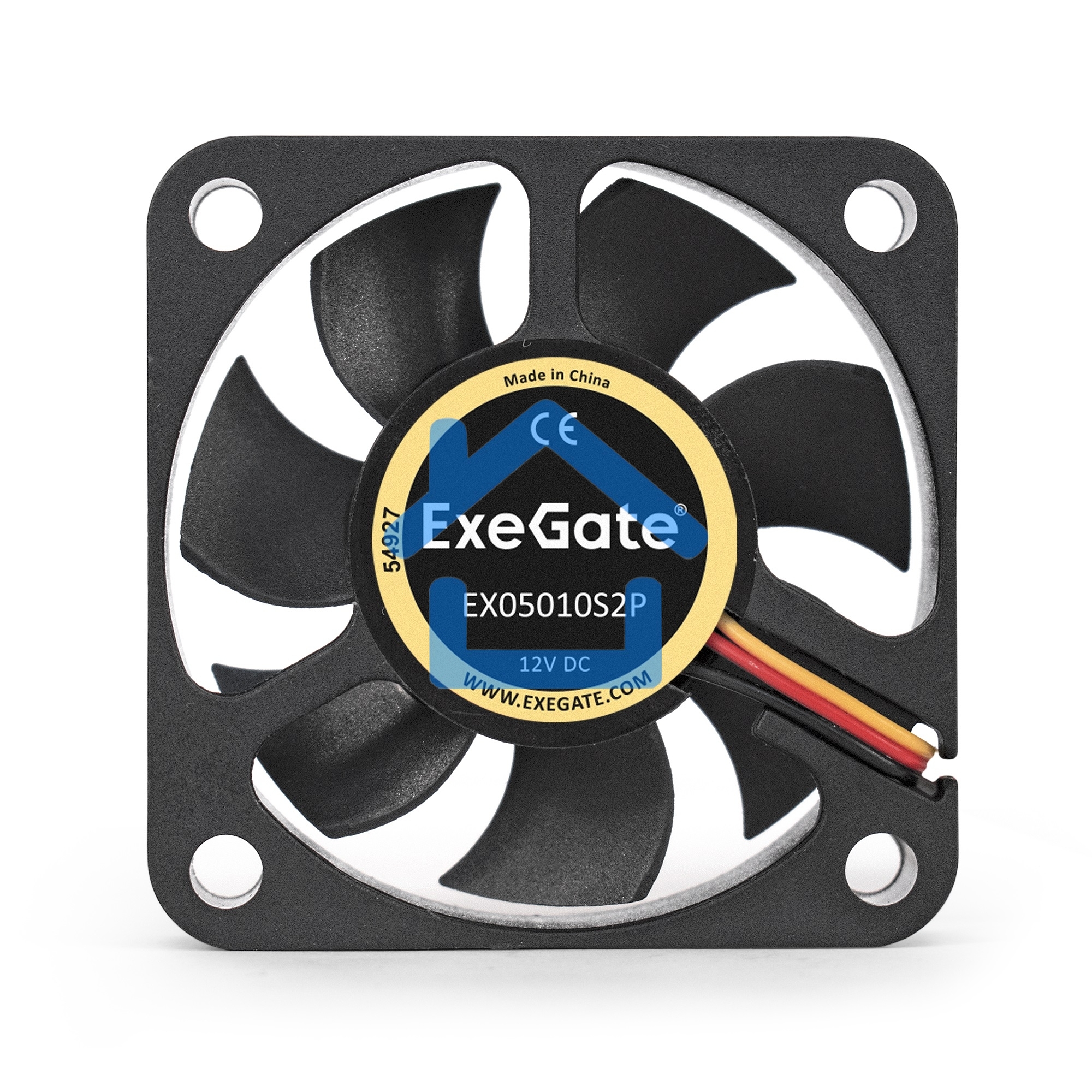 Вентилятор для корпуса ExeGate EX05010S2P черный, 50 мм, 5000 об/мин, 28 дБ, 2 pin