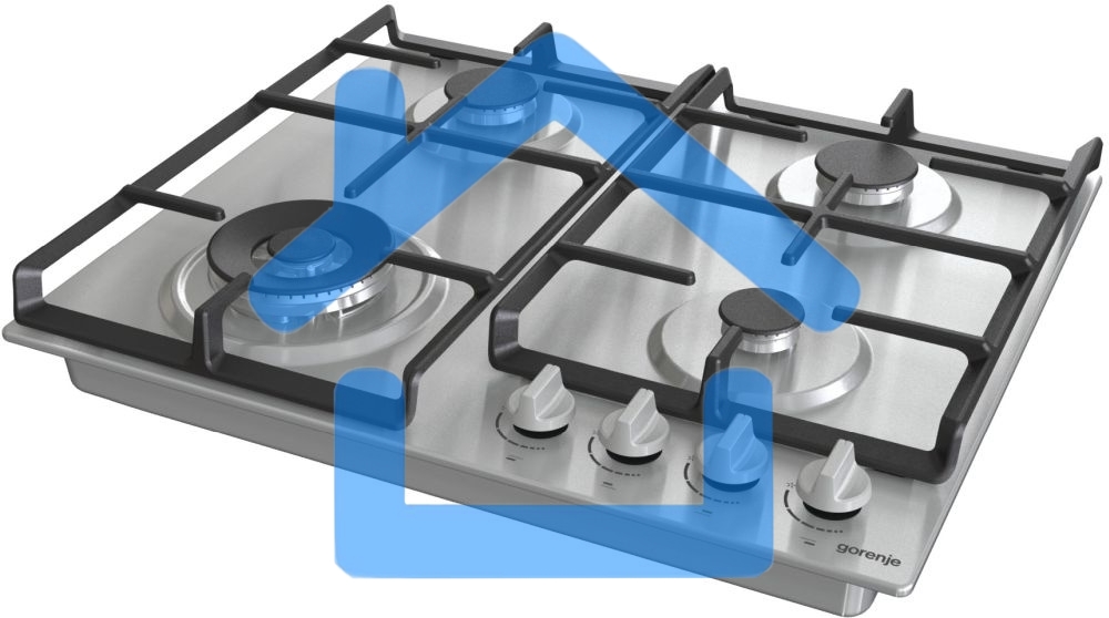 Газовая варочная панель Gorenje GW641EX нержавеющая сталь