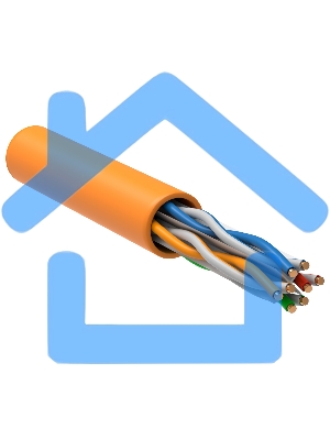 Кабель информационный ITK LC1-C604-127 кат.6 U/UTP не экранированный 4X2X23AWG LSZH внутренний 305м оранжевый