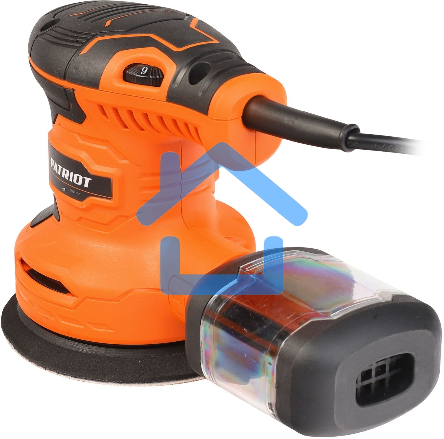 Машина эксцентриковая шлифовальная PATRIOT OS 122, мощность 270 вт, платформа 125 мм, 5000-12000 об.мин, 10000 – 24 000 к/мин.