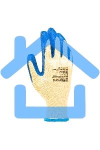 Перчатки трикотажные Сибртех полиэфирные, латексное рельефное покрытие, размер 8