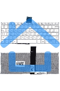 Клавиатура для ноутбука Asus F200CA F200LA F200MA X200 белая, без рамки, плоский Enter