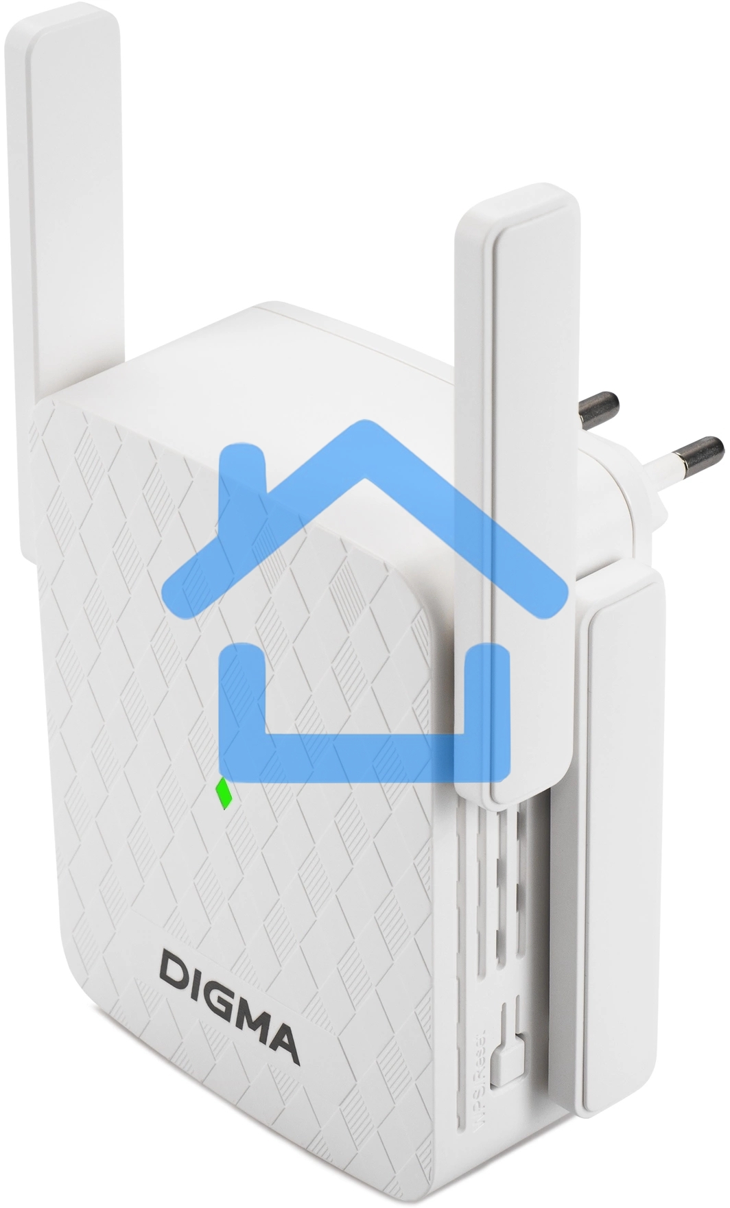 Повторитель беспроводного сигнала Digma D-WR310 (D-WR310V2) N300 Wi-Fi белый