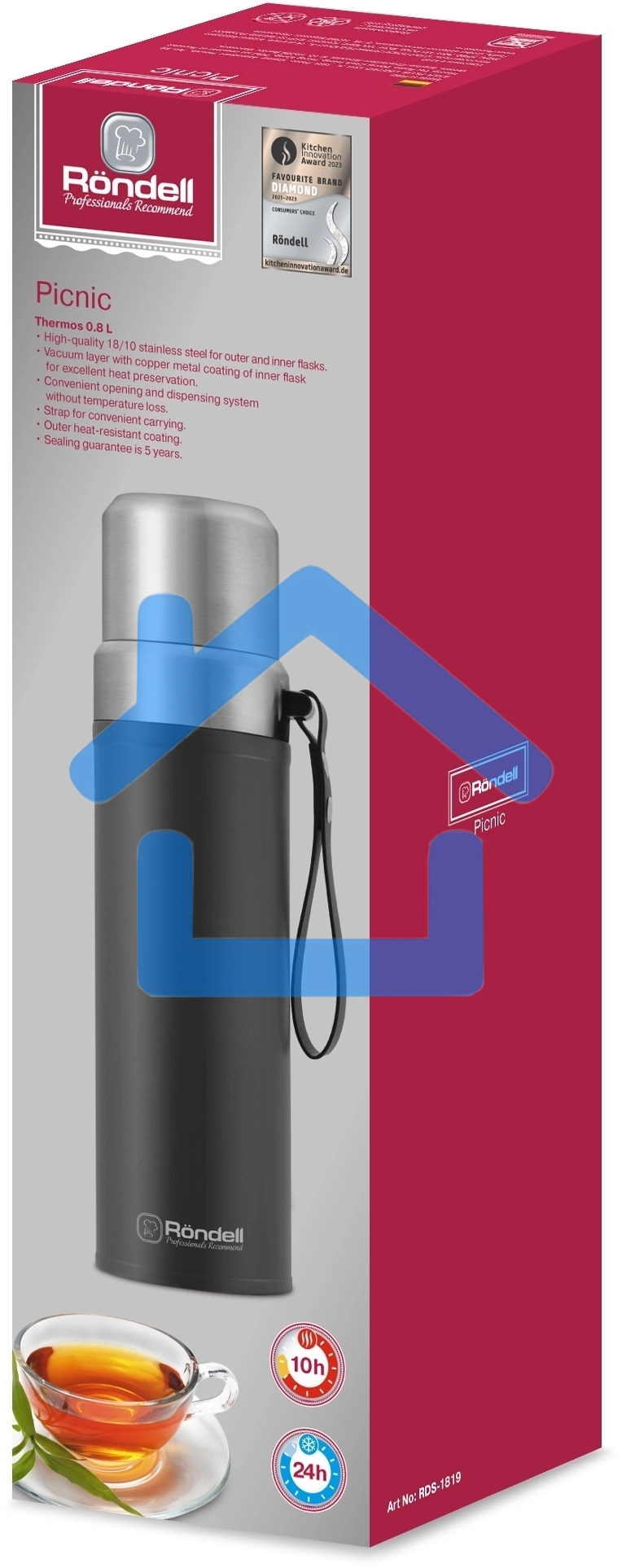 Термос 0,8 л Rondell RDS-1819 Picnic