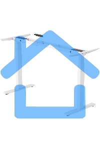 Подстолье Cactus CS-EDLF-WT каркас белый