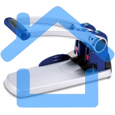 Дырокол Kw-Trio Heavy Duty 9550, до 300 листов, металл синий/серебристый, отверстий: 2, с линейкой