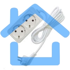 Удлинитель 2х1.5м с заземл. 10А IP20 2.2кВт Союз 481S-9201