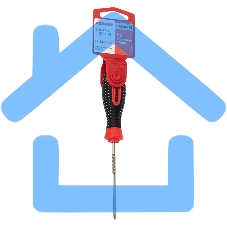 Отвертка крестовая PH 0х75 мм, трехкомпонентная рукоятка, сталь S2 Rexant