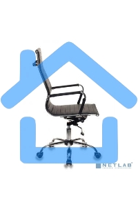 Кресло руководителя Бюрократ CH-883/BLACK черный, искусственная кожа, крестовина хром