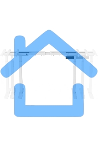 Подстолье Cactus CS-EDLF-WT каркас белый