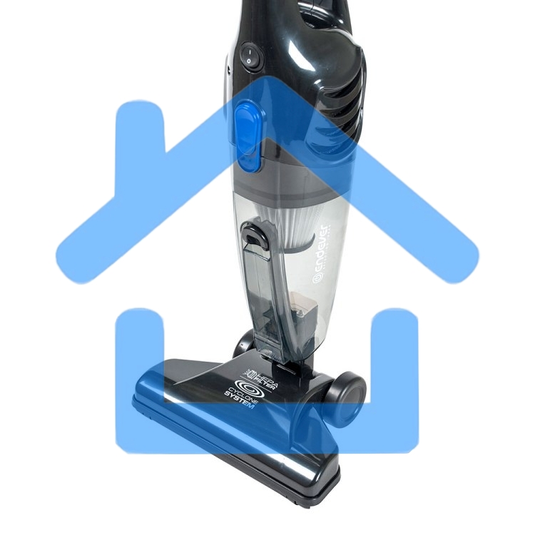 Пылесос вертикальный Endever VC-286 серый, питание от сети, 100 Вт, уборка сухая, пылесборник 1.9 л