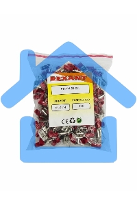 Клемма плоская изолированная гнездо 7.4 мм + штекер - 6.3 мм 0.5-1.5 мм² (РПи-О 1.5-(6.3)/РПИо 1.5-7.5) Rexant