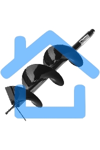 Шнек для грунта Denzel E-200, диаметр 200 мм, длина 800 мм, соединение 20 мм, несъемный нож