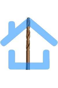 Сверло Matrix по металлу,10 мм, HSS, нитридтитановое покрытие, цилиндрический хвостовик