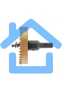 Коронка по металлу Denzel HSS, 65 мм, нитридтитановое покрытие