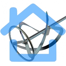 Насадка для миксера, для легких растворов,160 х 590 мм, оцинкованная,хвостовик резьба М14 Сибртех