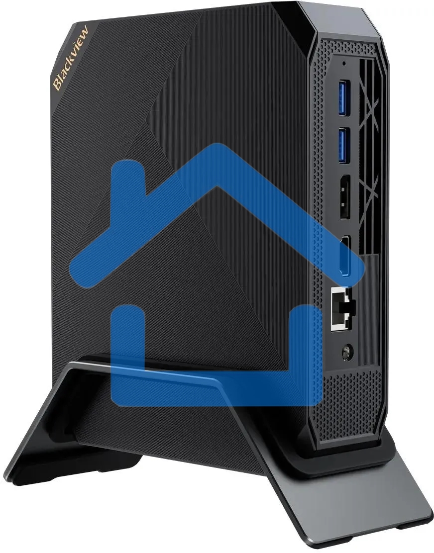 Мини ПК Blackview MP200 (Intel i9-11900H) 16+512Gb, WIFI a/b/g/n/ac, Bluetooth 4.2, Win11 Pro, USB3.0, HDMI 1.4b Type A *2, RJ45*1, 5.5/2.1mm DC Jack *1, 3.5mm Phone Jack*1, Colour: Black