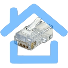 Коннектор RJ-45 Кат.5 (V) (8P8C) ExeGate под одножильный кабель (100шт)