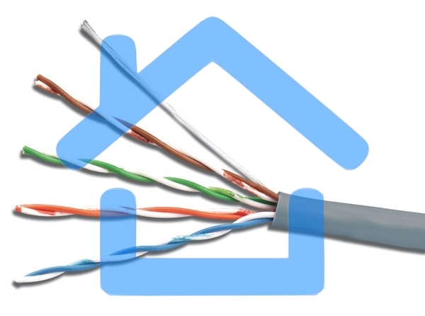 Кабель сетевой UTP 4 Pair AWG 26 CCA 305м серый