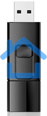 Флешка USB R/W 64Gb, Silicon Power Ultima U05, USB 2.0, черный
