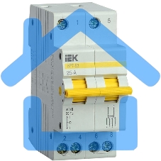 Выключатель-разъединитель трехпозиционный 2п ВРТ-63 25А ИЭК MPR10-2-025