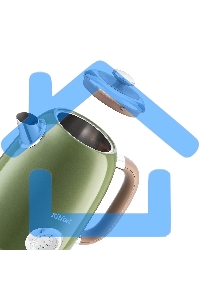 Чайник электрический Kitfort KT-6110 1.7л. 2200Вт зеленый (корпус: нержавеющая сталь)