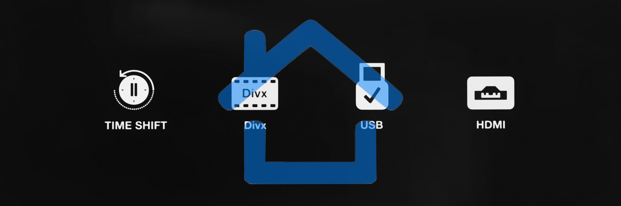 Цифровой TV ресивер HYUNDAI H-DVB240 черный