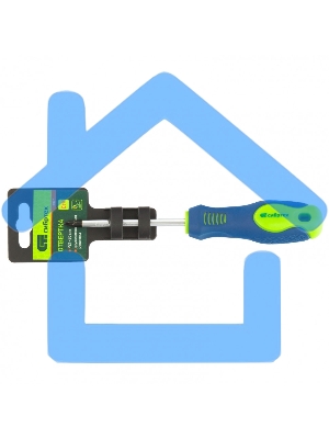 Отвертка, PZ1 х 80 мм, CrV, 2-х компонентная рукоятка Сибртех