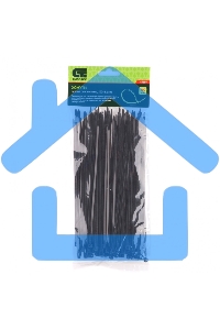 Хомуты, 200 х 3,6 мм, пластиковые, черные, 100 шт. Сибртех