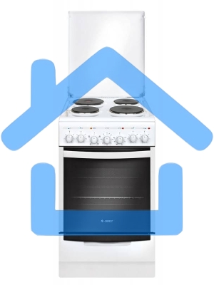 Плита электрическая Gefest 5140-02 0037 белый, конфорок 4 электрических, духовка 60 л, 50 см x 85 см x 58.5 см