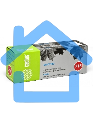 Картридж лазерный Cactus CS-C716C Cyan голубой (1500 стр.) для Canon i-Sensys MF8030/MF8030cn/MF8050/LBP 5050