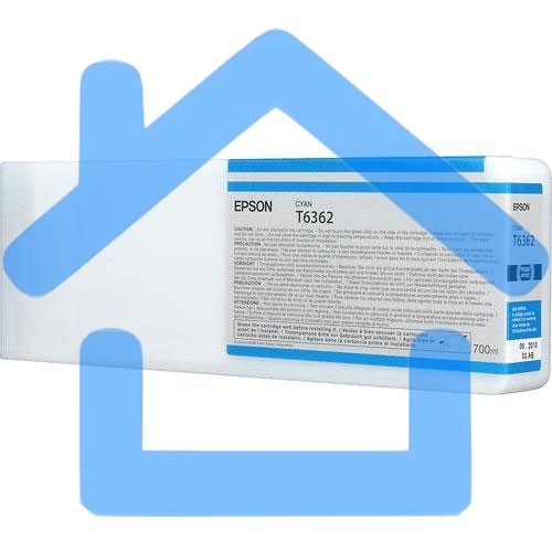 Картридж струйный Epson C13T636200 голубой (700 мл) для Stylus 7700, 7890, 7900, 9700, 9890, 9900, WT7900